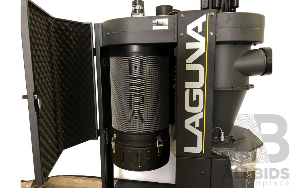 Laguna Cyclone P-Flux 1 Dust Extractor with Tubing and Ducting