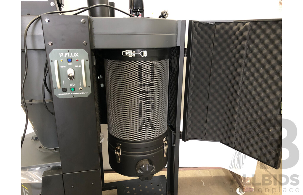 Laguna Cyclone P-Flux 1 Dust Extractor with Tubing and Ducting