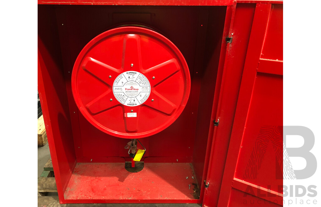 FlameStop Fire Hose Reel, Plumbing and Cabinet
