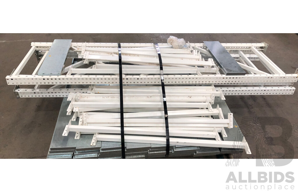 Two Bays of Metal Shelving