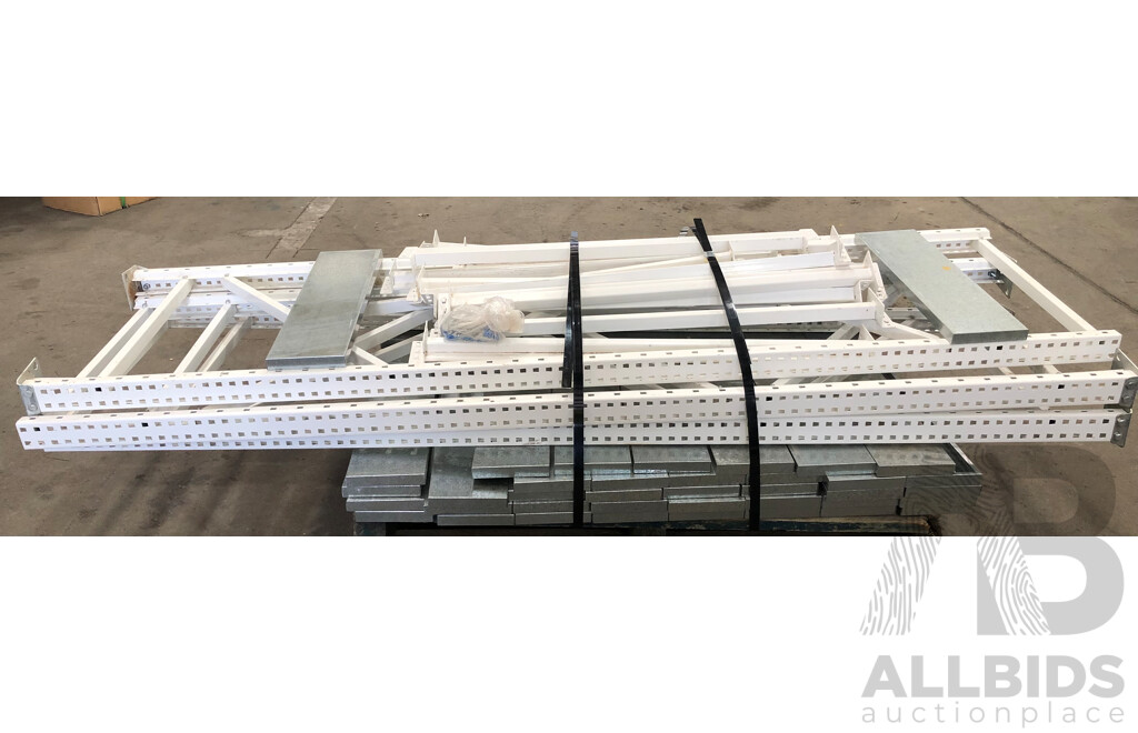 Two Bays of Metal Shelving