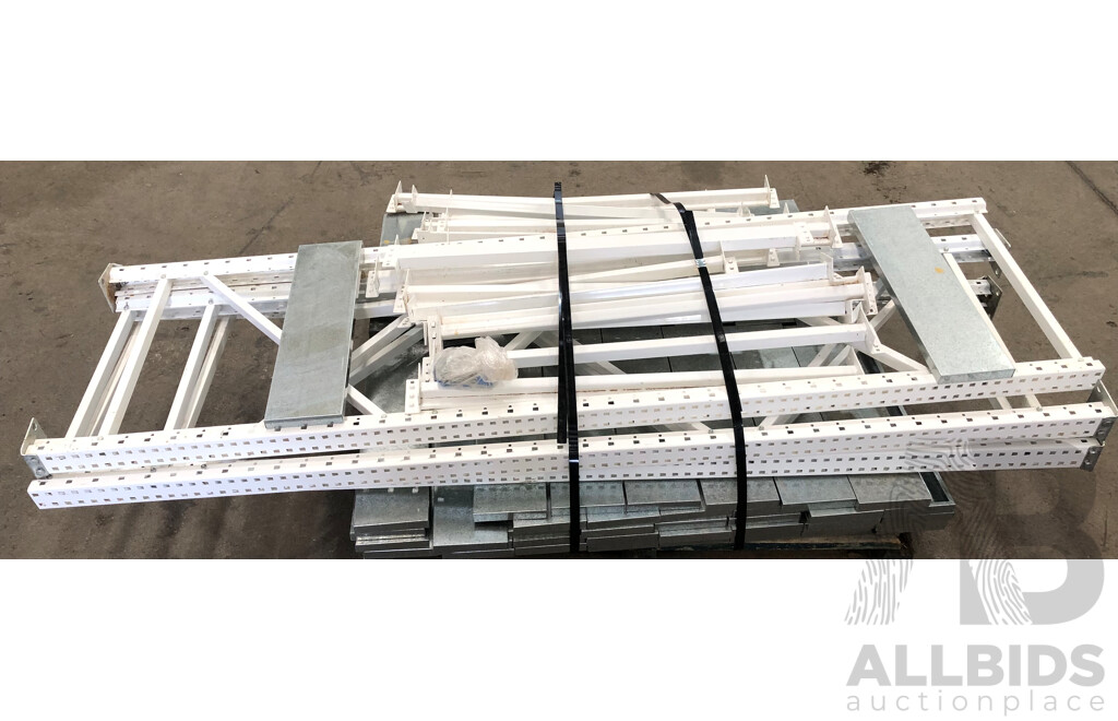 Two Bays of Metal Shelving