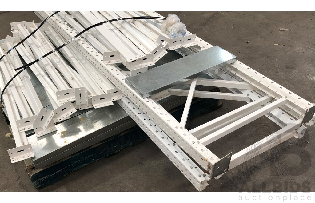 Two Bays of Metal Shelving
