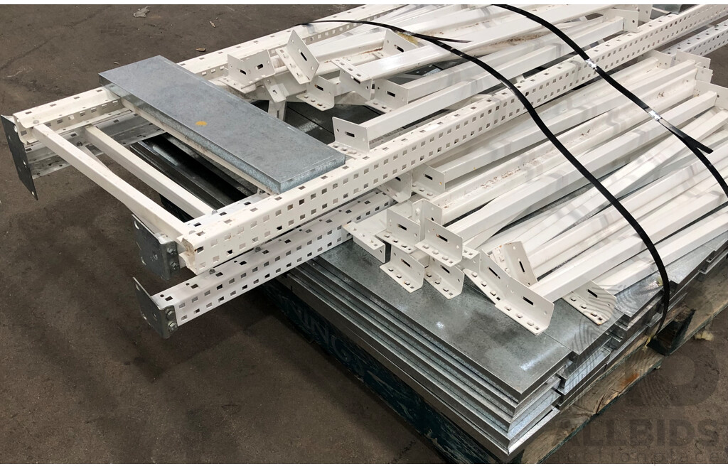 Two Bays of Metal Shelving