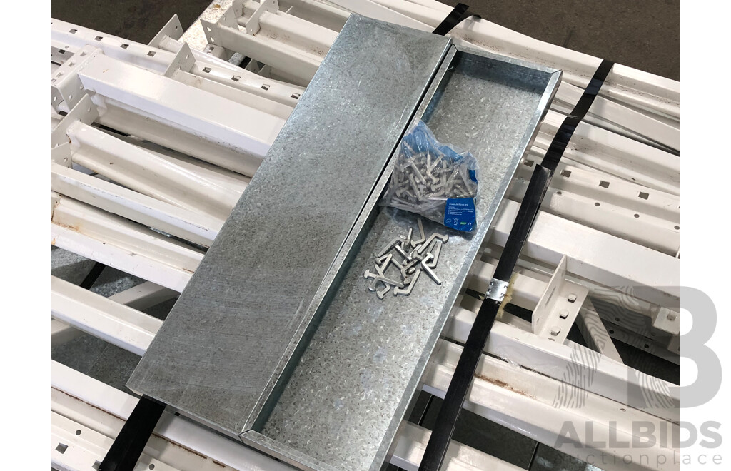 Two Bays of Metal Shelving