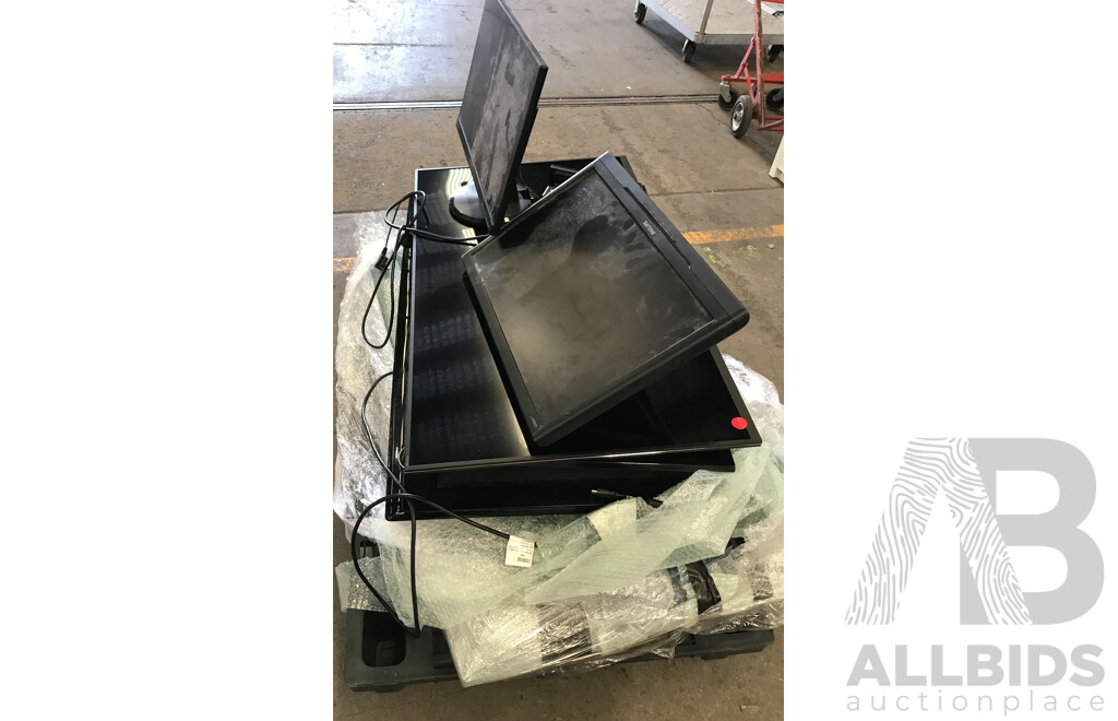 Pallet Lot of Assorted TVs and Monitors