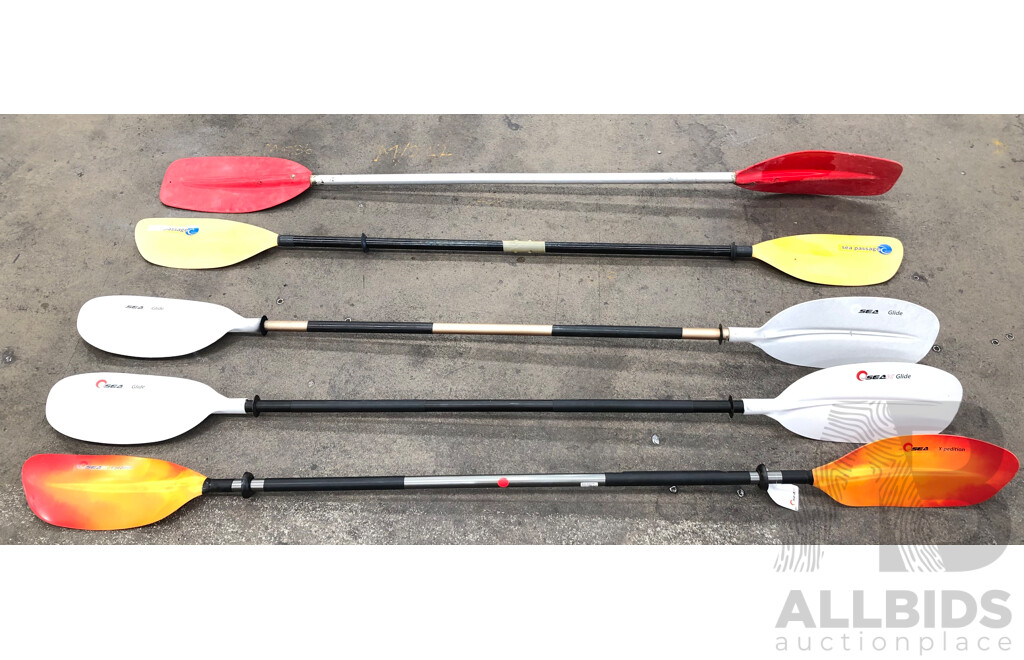 Kayak Paddles - Lot of Five