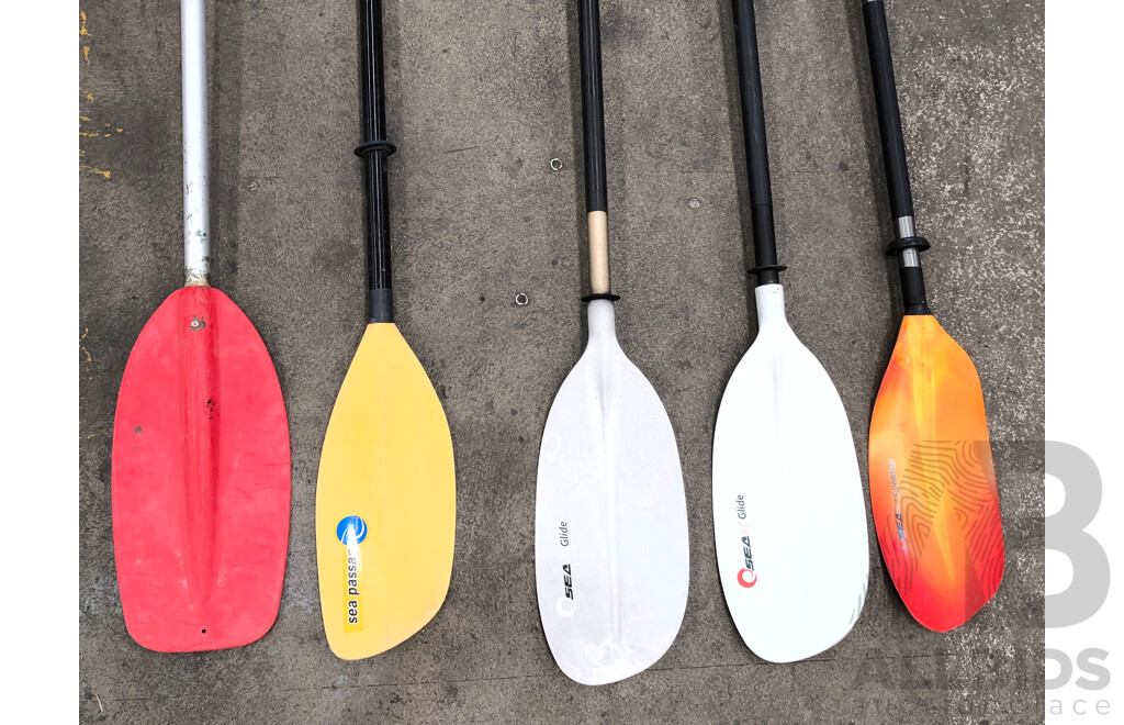 Kayak Paddles - Lot of Five