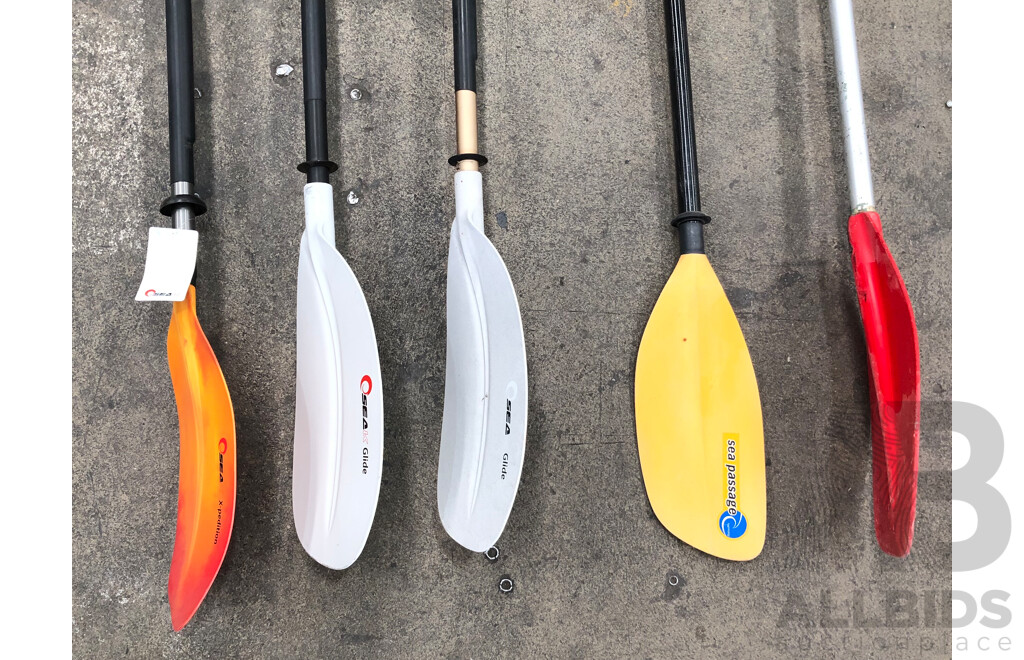 Kayak Paddles - Lot of Five