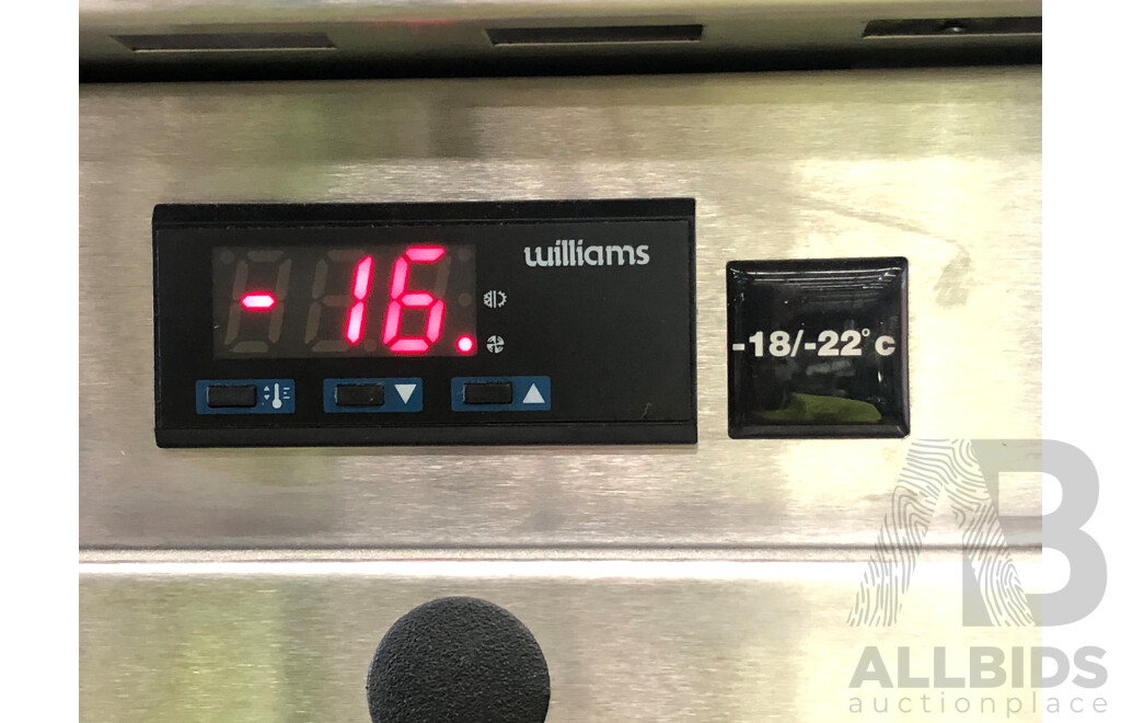 Williams Garnet Stainless Steel Two Door Upright Refrigerator/Freezer