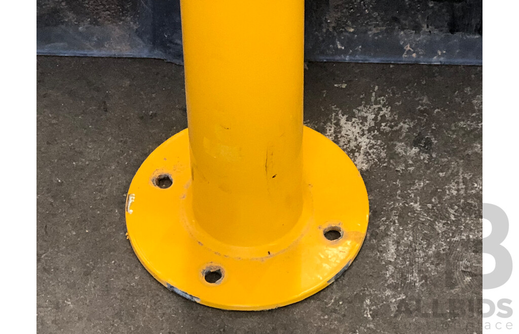 15 X 1650mm Rubber Wheel Stops and 3 X Steel Bollards