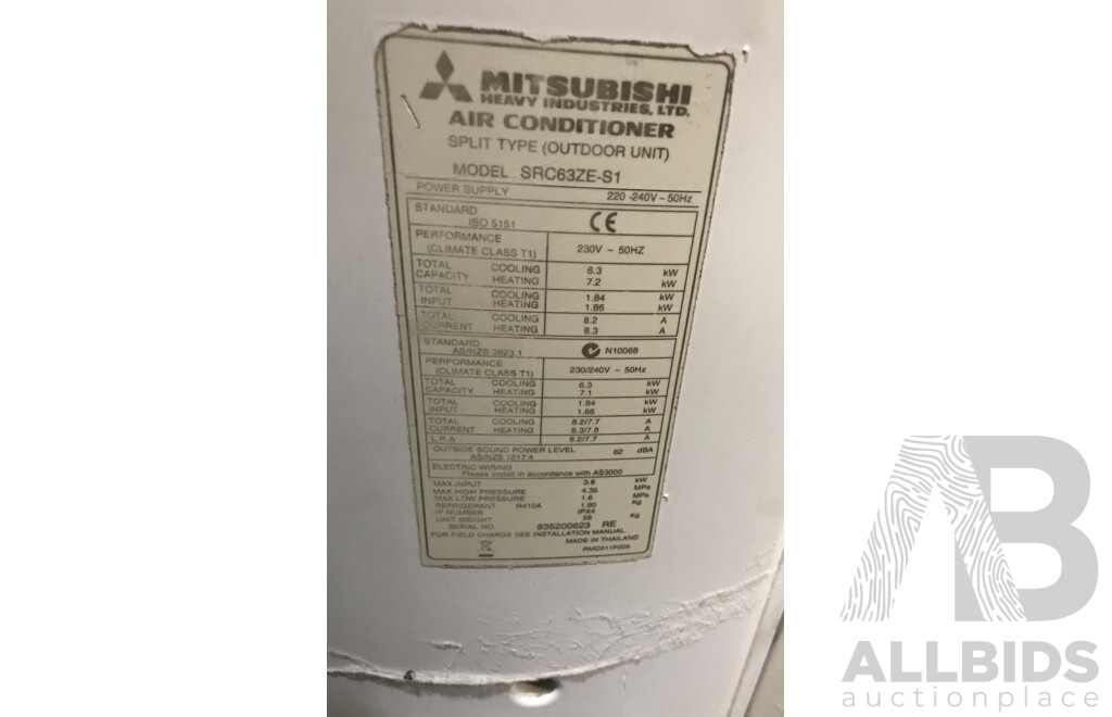 Mitsubishi Split System Air Conditioner