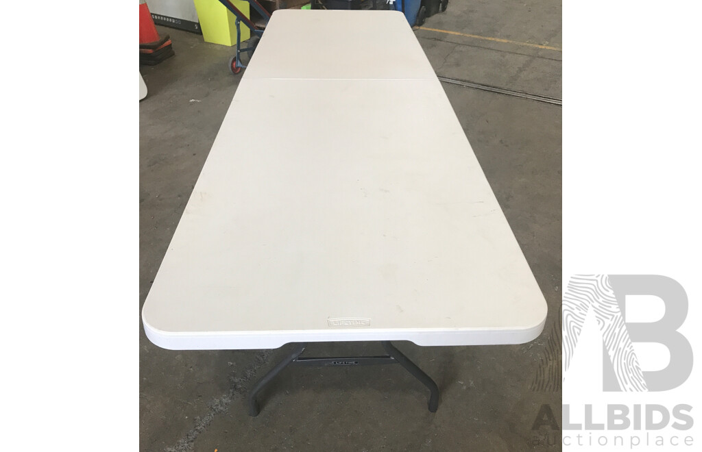 Lifetime Folding Trestle Table - Lot of 3