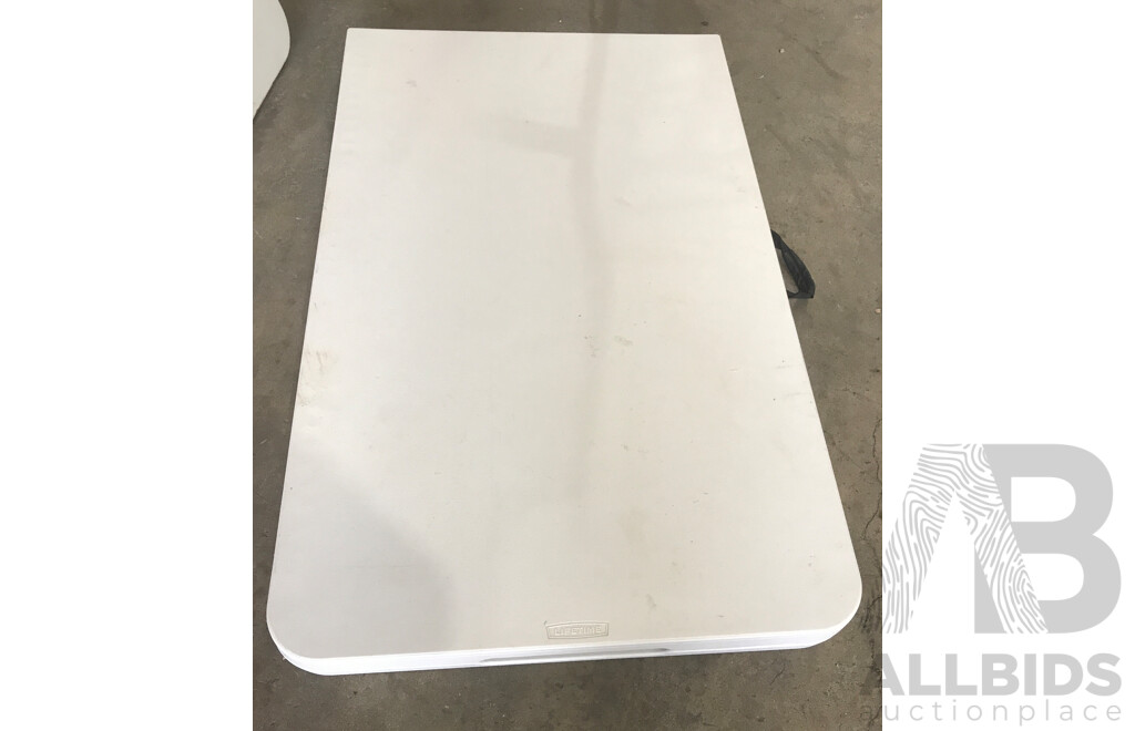 Lifetime Folding Trestle Table - Lot of 3