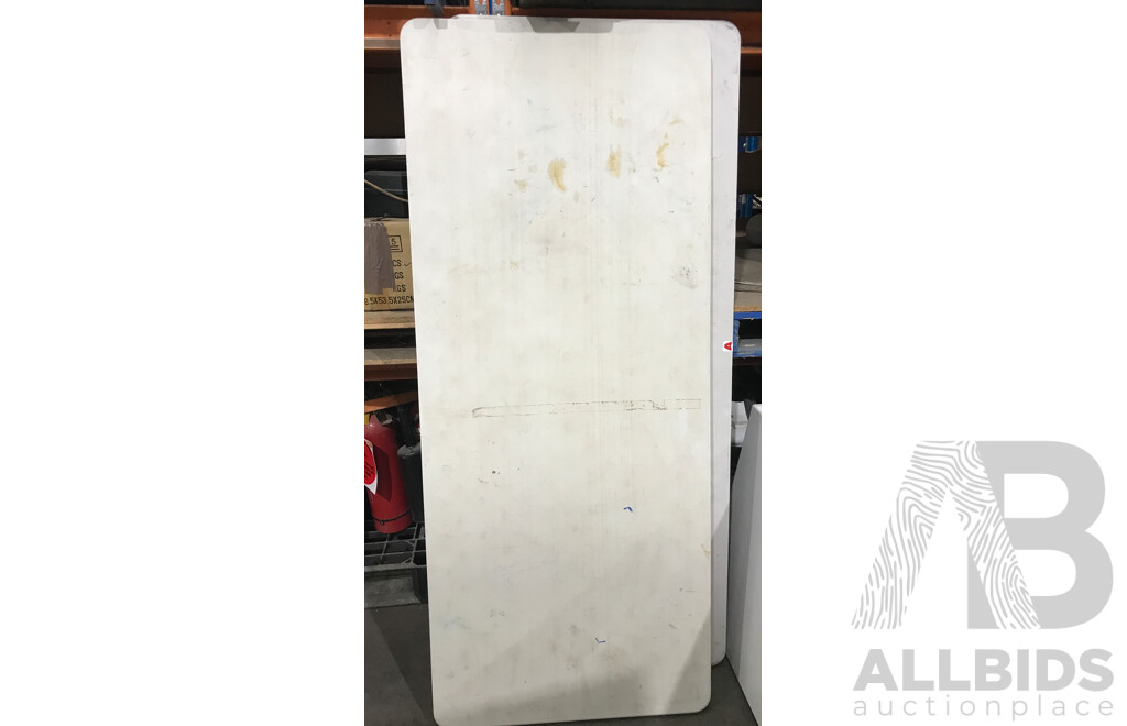 Lifetime Light Commercial Bi-Fold Blow Moulded Table - Lot of 2