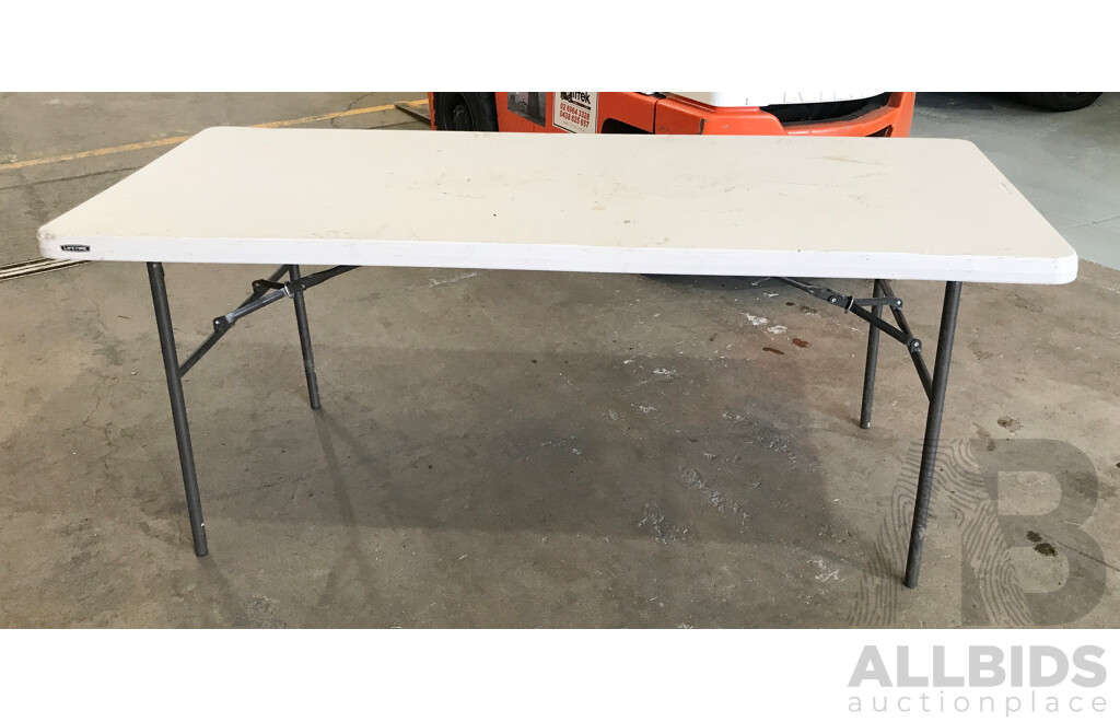 Lifetime Standard Bi-Fold Blow Mould Table - Lot of 2