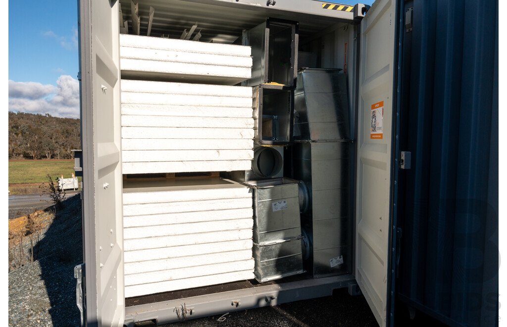 Prefabricated 1700 Square Meter Building - Meets Australian Standards - Includes Near New Shipping Containers
