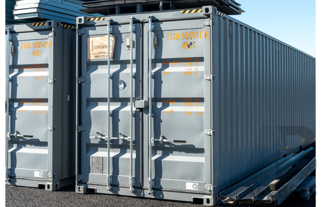 Prefabricated 1700 Square Meter Building - Meets Australian Standards - Includes Near New Shipping Containers