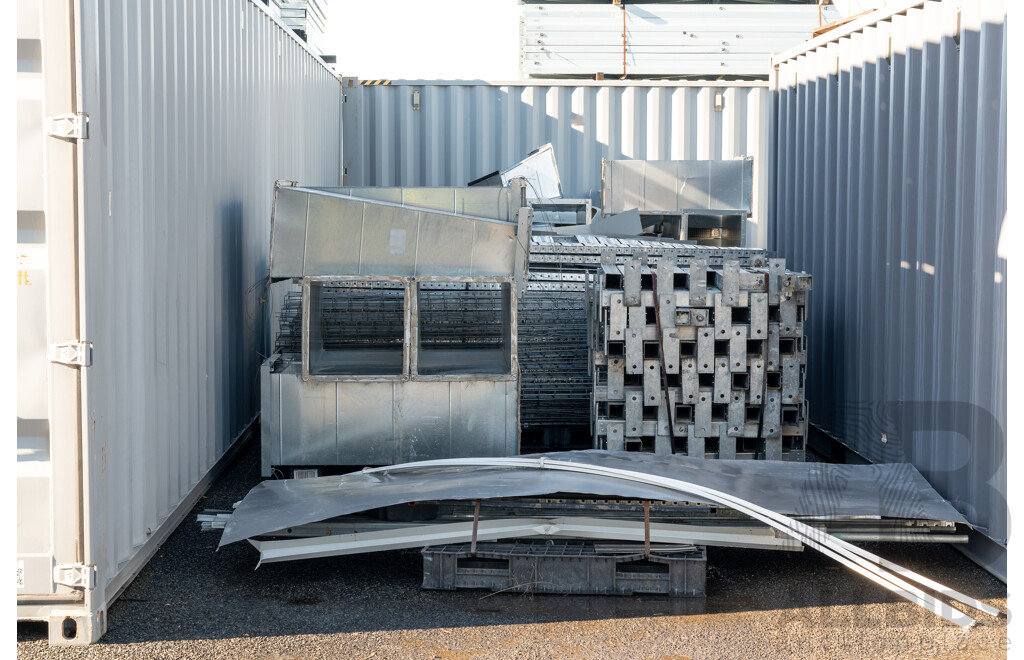 Prefabricated 1700 Square Meter Building - Meets Australian Standards - Includes Near New Shipping Containers