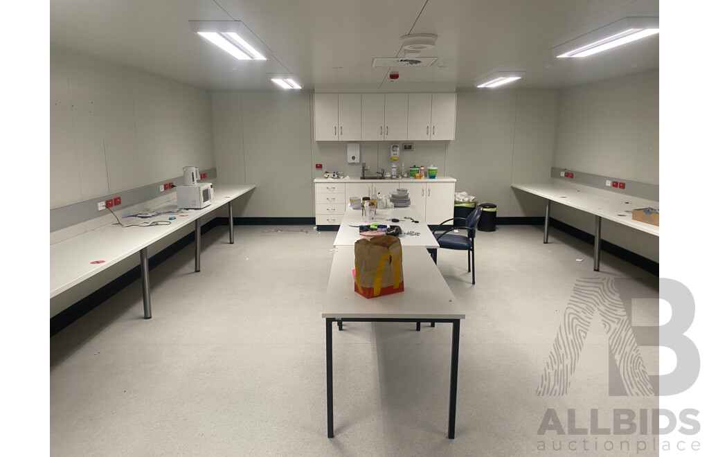 Prefabricated 1700 Square Meter Building - Meets Australian Standards - Includes Near New Shipping Containers