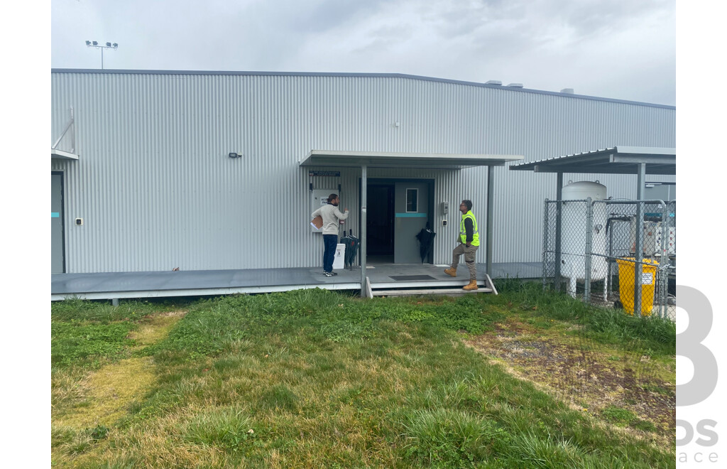 Prefabricated 1700 Square Meter Building - Meets Australian Standards - Includes Near New Shipping Containers