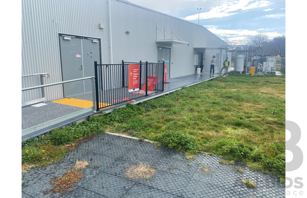 Prefabricated 1700 Square Meter Building - Meets Australian Standards - Includes Near New Shipping Containers