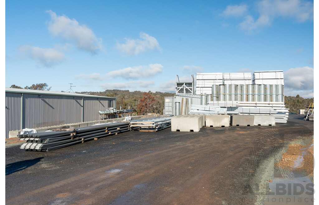 Prefabricated 1700 Square Meter Building - Meets Australian Standards - Includes Near New Shipping Containers
