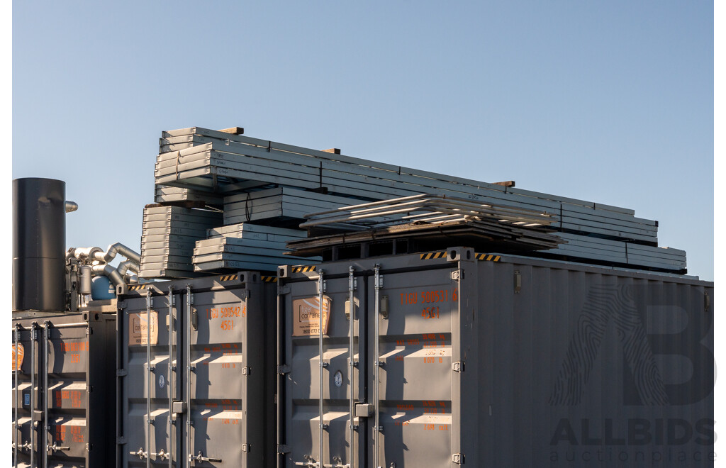 Prefabricated 1700 Square Meter Building - Meets Australian Standards - Includes Near New Shipping Containers