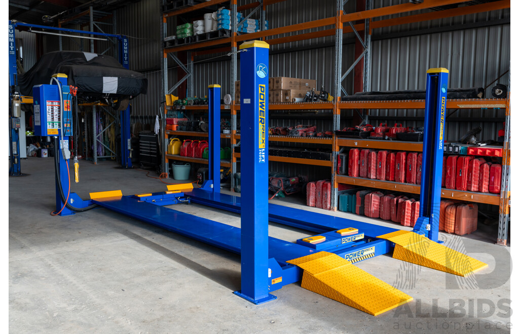 Powerrex 4500kg Four Post Car Lift with Two Jacks - SL-3600L