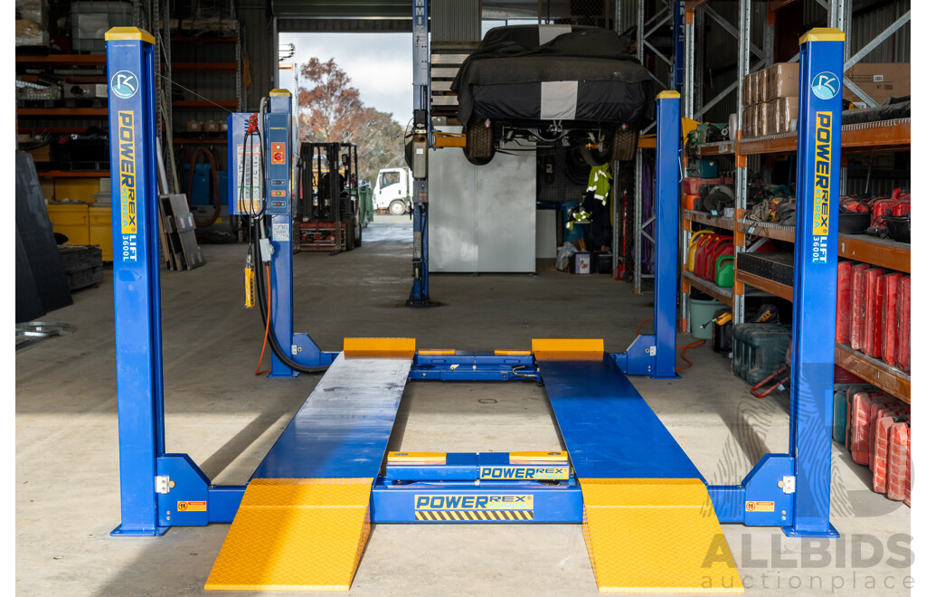 Powerrex 4500kg Four Post Car Lift with Two Jacks - SL-3600L