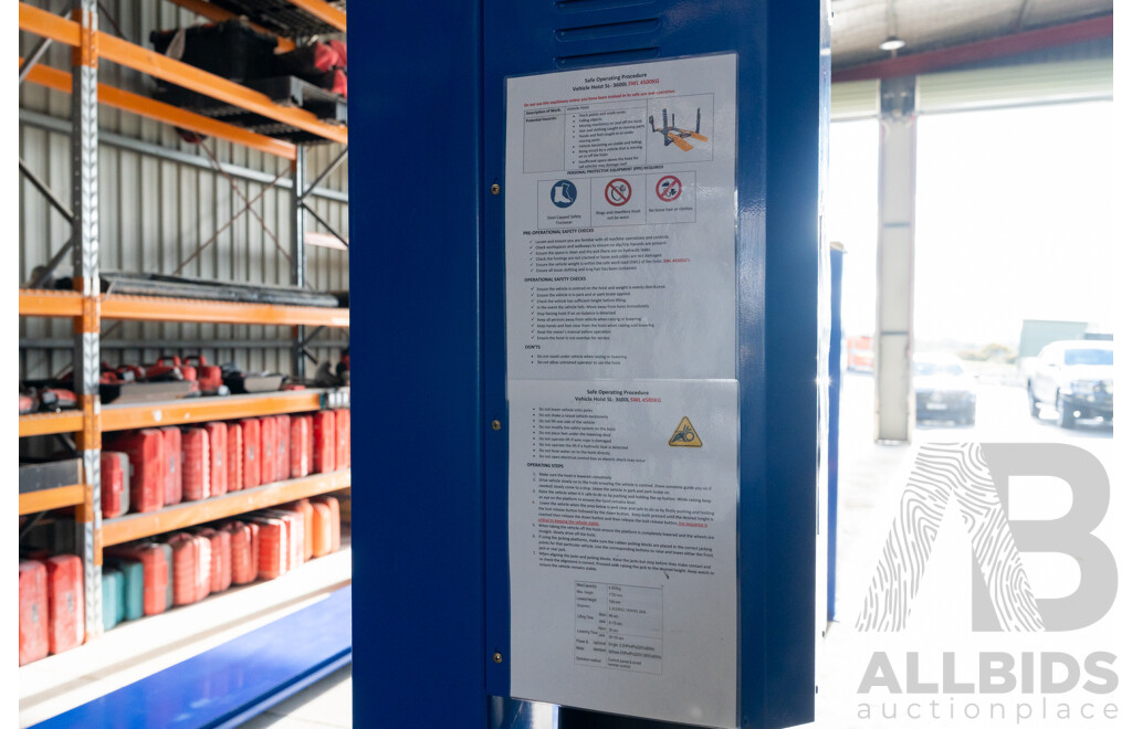 Powerrex 4500kg Four Post Car Lift with Two Jacks - SL-3600L