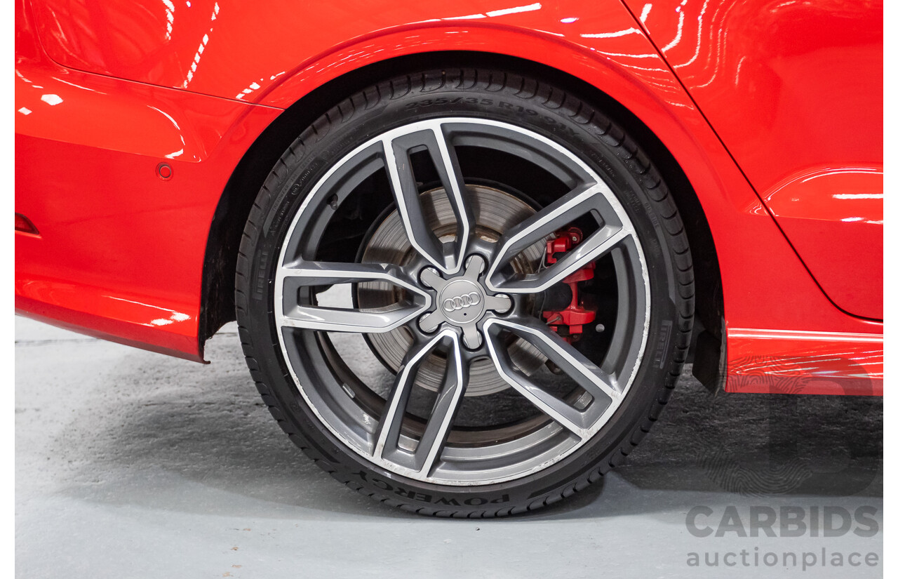 5/2015 Audi S3 2.0 TFSI Quattro (AWD) 8V MY15 4D Sedan Misano Red Pearlescent Turbo 2.0L