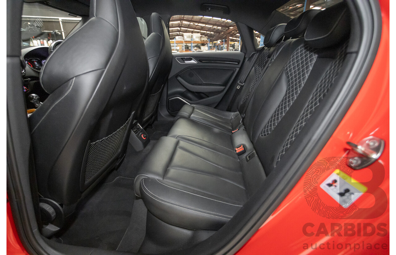 5/2015 Audi S3 2.0 TFSI Quattro (AWD) 8V MY15 4D Sedan Misano Red Pearlescent Turbo 2.0L
