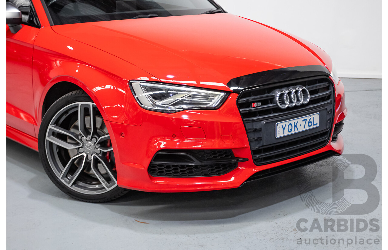 5/2015 Audi S3 2.0 TFSI Quattro (AWD) 8V MY15 4D Sedan Misano Red Pearlescent Turbo 2.0L