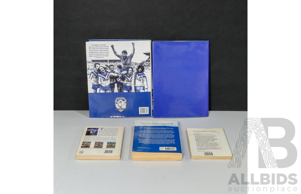 Collection of Five Canterbury Bankstown Bulldogs Reference Books