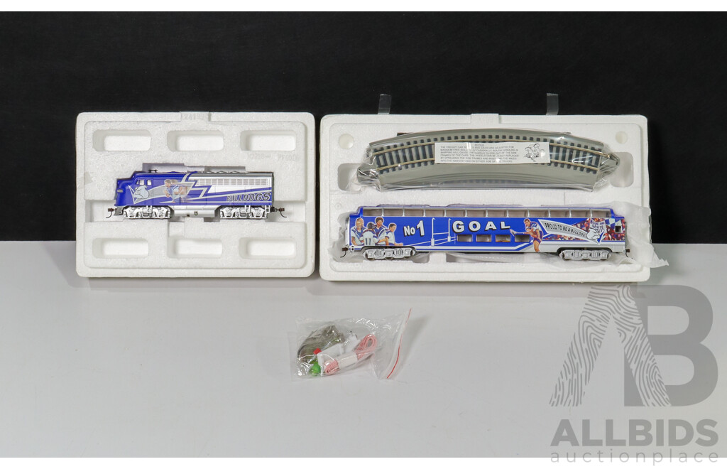 Canterbury Bankstown Bulldogs Themed HO Scale Model Train by Masterpiece Railway