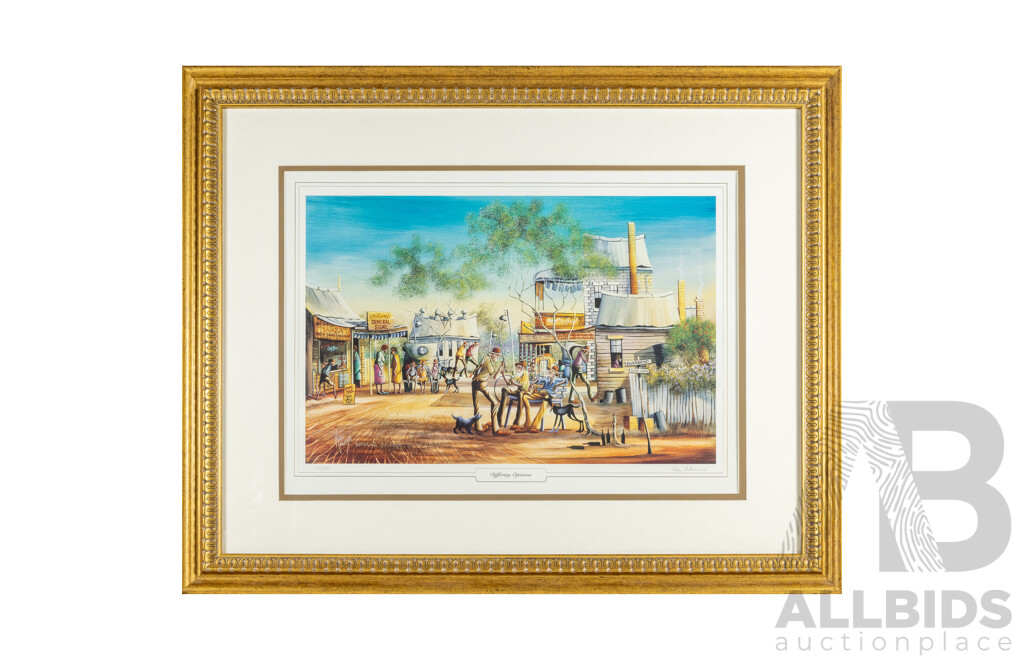 Max Mannix (20th Century, Australian, 1939-), Differing Opinions, Original Signed & Editioned Lithograph, 83W x 103H cm (frame)