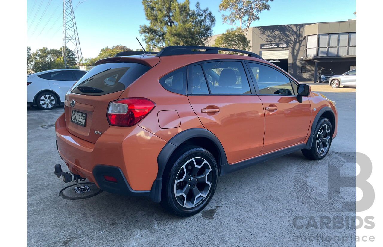 6/2012 Subaru XV 2.0i 4d Wagon Orange 2.0L