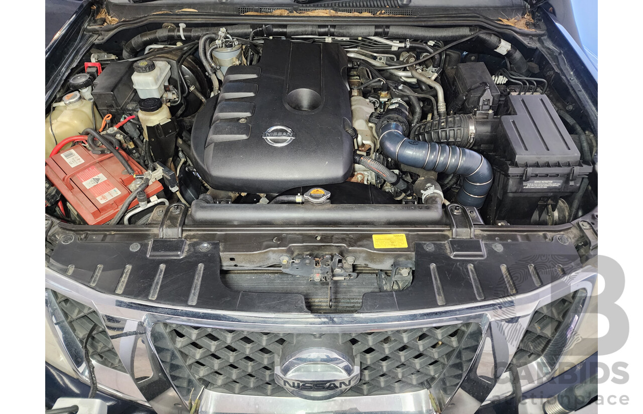 7/2012 Nissan Navara ST (4x4) D40 Dual Cab P/Up Blue 2.5L
