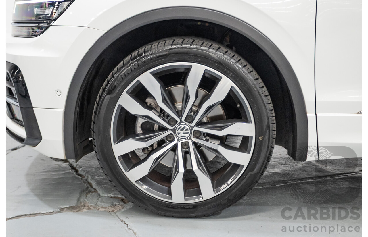 10/2019 Volkswagen Tiguan 132 TSI R-Line Edition (AWD) 5NA MY19 4D Wagon Pure White Turbo 2.0L
