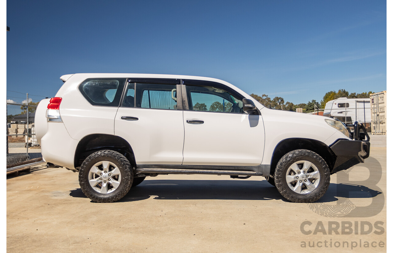 8/2010 Toyota Landcruiser Prado GX (4x4) KDJ150R 4d Wagon White 3.0L
