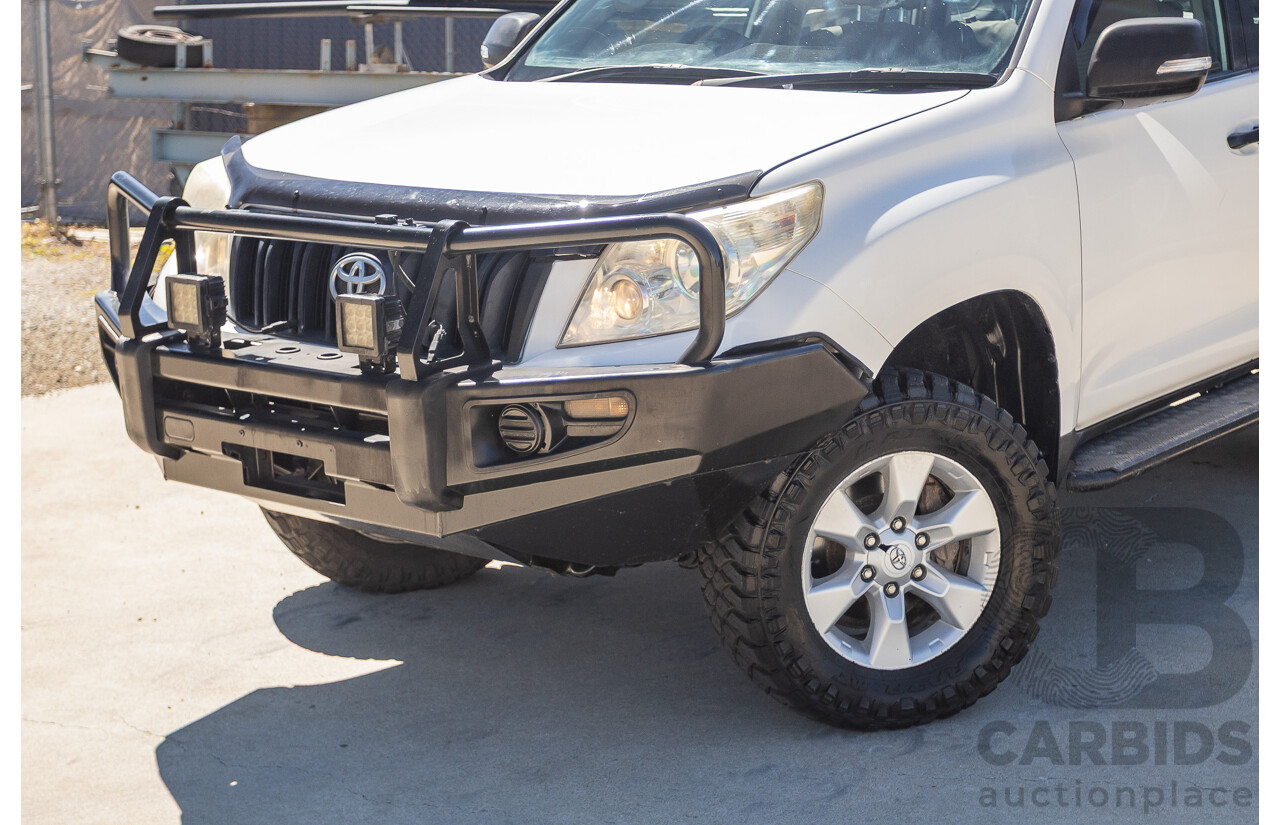 8/2010 Toyota Landcruiser Prado GX (4x4) KDJ150R 4d Wagon White 3.0L