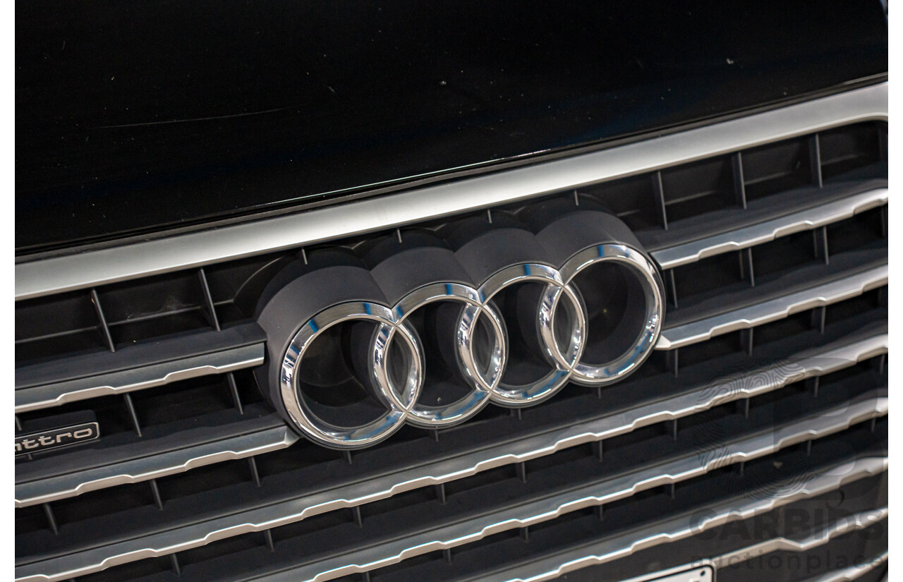 8/2017 Audi Q7 3.0 TDI Quattro (160kW AWD) 4M MY17 4d Wagon Brilliant Black Turbo Diesel V6 3.0L