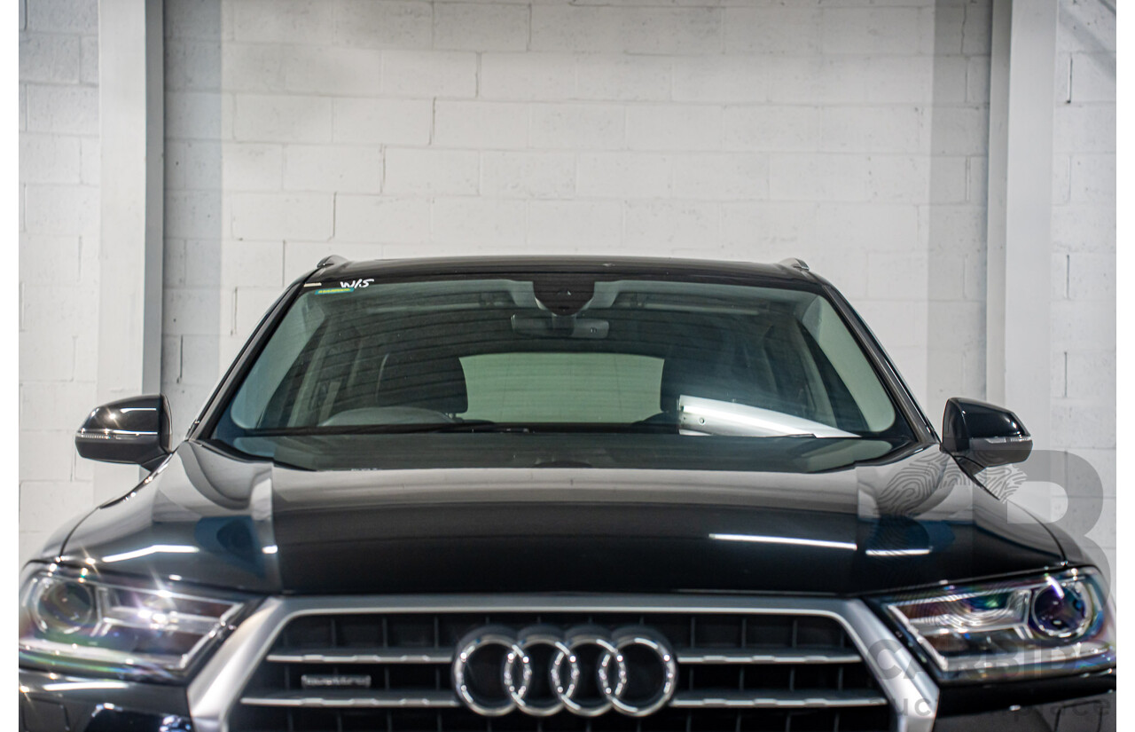8/2017 Audi Q7 3.0 TDI Quattro (160kW AWD) 4M MY17 4d Wagon Brilliant Black Turbo Diesel V6 3.0L
