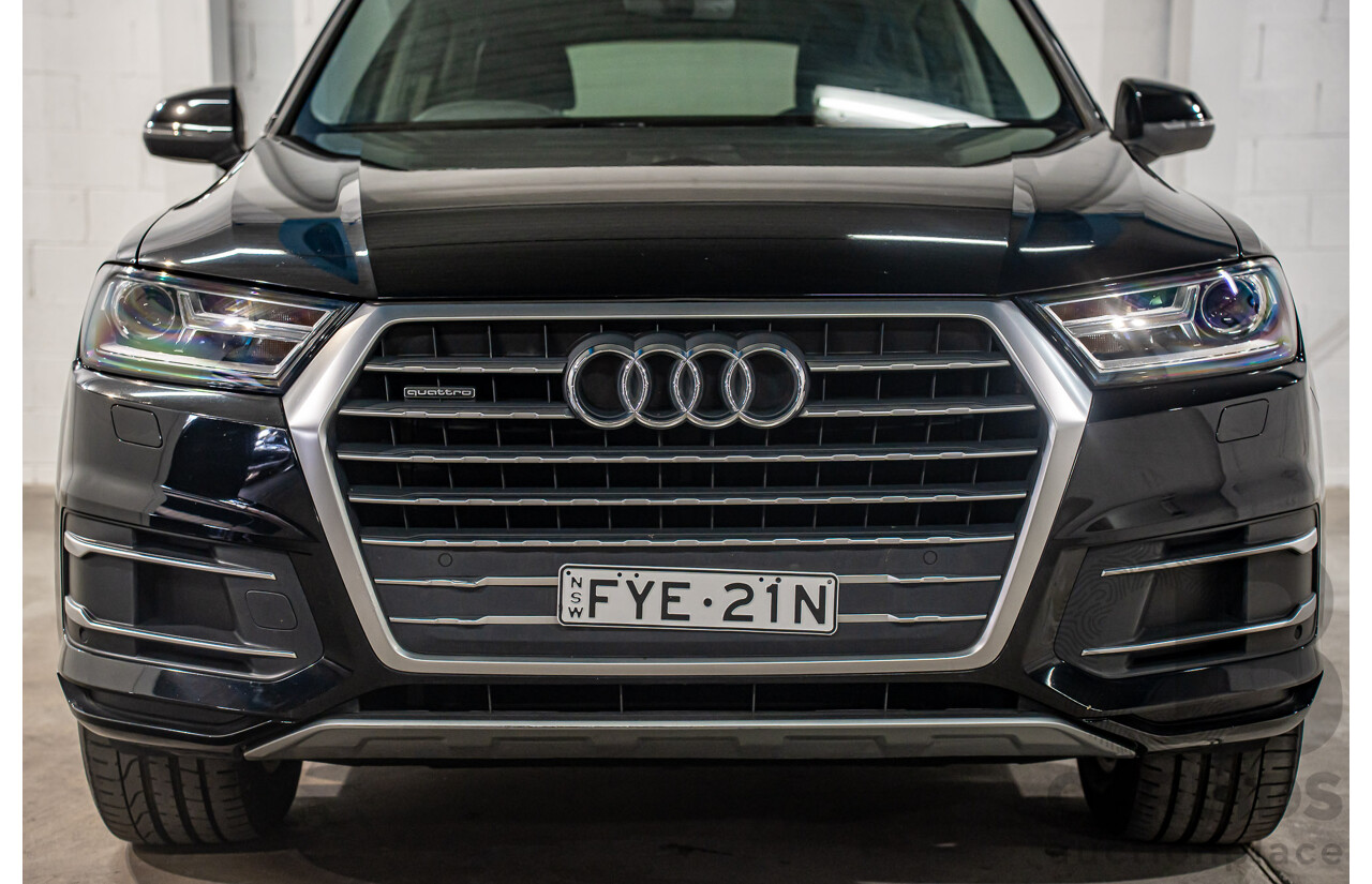 8/2017 Audi Q7 3.0 TDI Quattro (160kW AWD) 4M MY17 4d Wagon Brilliant Black Turbo Diesel V6 3.0L
