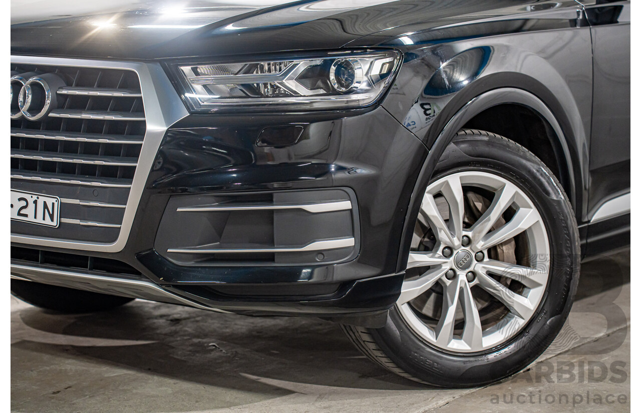 8/2017 Audi Q7 3.0 TDI Quattro (160kW AWD) 4M MY17 4d Wagon Brilliant Black Turbo Diesel V6 3.0L
