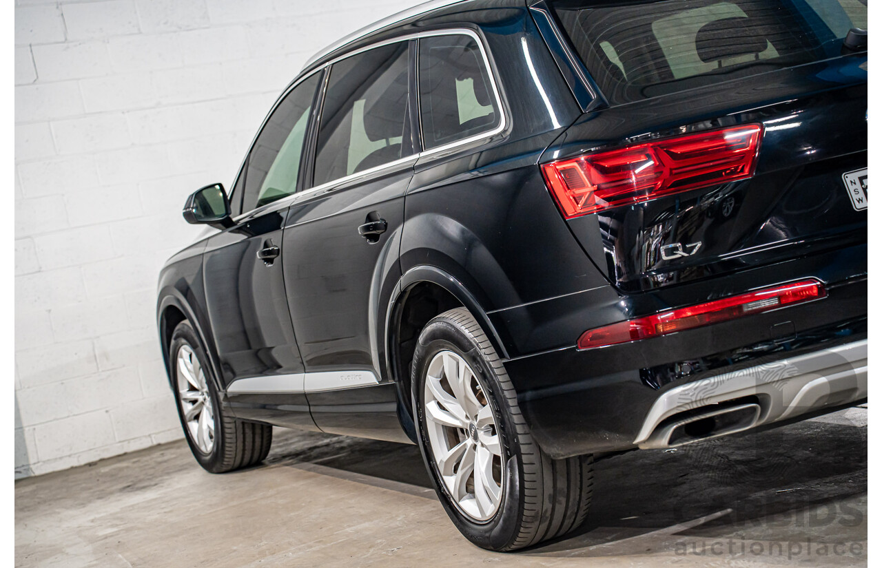 8/2017 Audi Q7 3.0 TDI Quattro (160kW AWD) 4M MY17 4d Wagon Brilliant Black Turbo Diesel V6 3.0L