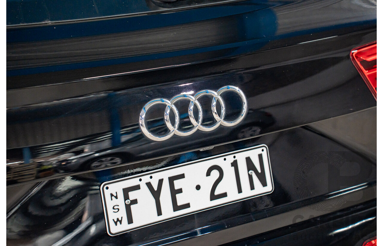8/2017 Audi Q7 3.0 TDI Quattro (160kW AWD) 4M MY17 4d Wagon Brilliant Black Turbo Diesel V6 3.0L