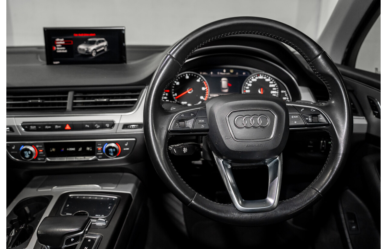 8/2017 Audi Q7 3.0 TDI Quattro (160kW AWD) 4M MY17 4d Wagon Brilliant Black Turbo Diesel V6 3.0L