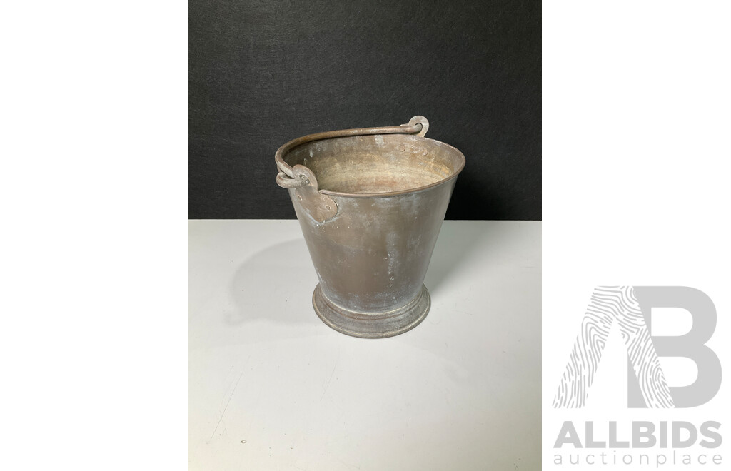 Vintage Anglo- Indian Brass Bucket